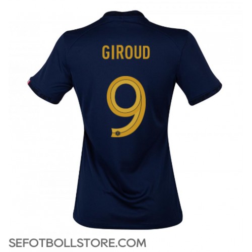 Frankrike Olivier Giroud #9 Replika Hemmatröja Dam VM 2022 Kortärmad